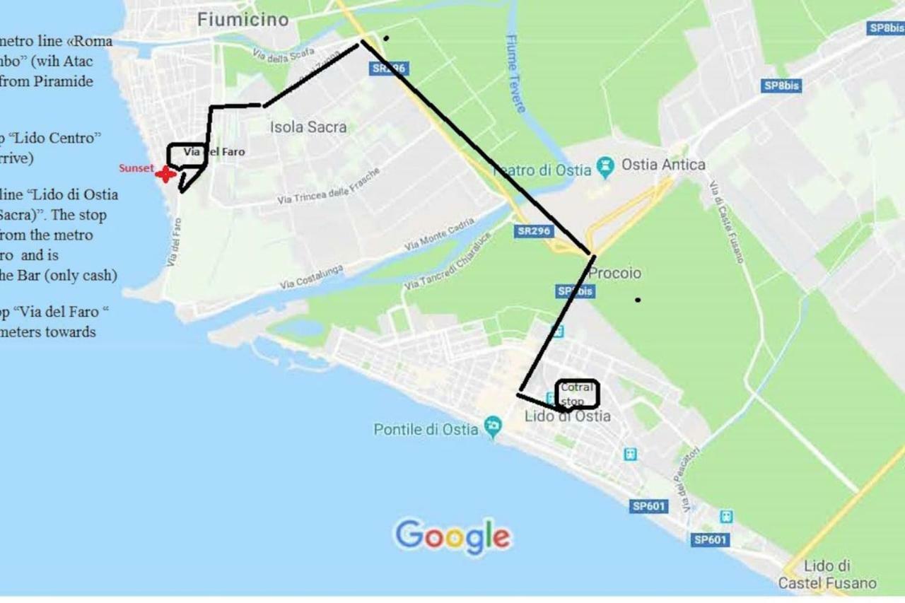 Sunset House Apartment Fiumicino Ngoại thất bức ảnh